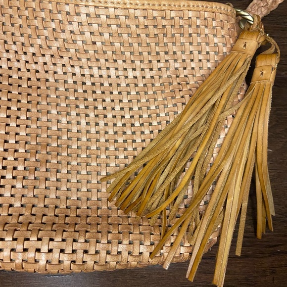 Patricia Nash Castelli Woven Leather Crossbody Shoulder Bag - Picture 6 of 11